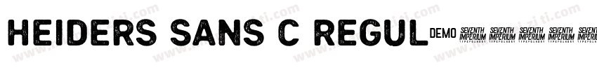 Heiders Sans C Regul字体转换